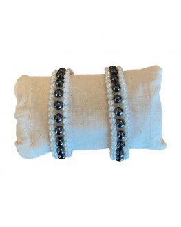 Bracelet hematite perles nacre