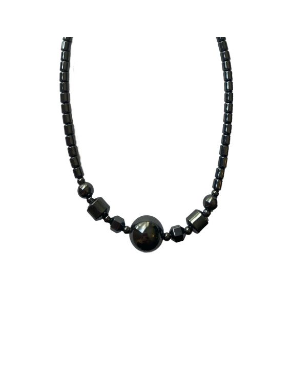 Collier - Hématite - Rond