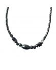 Collier - Hématite - Rond Ovale