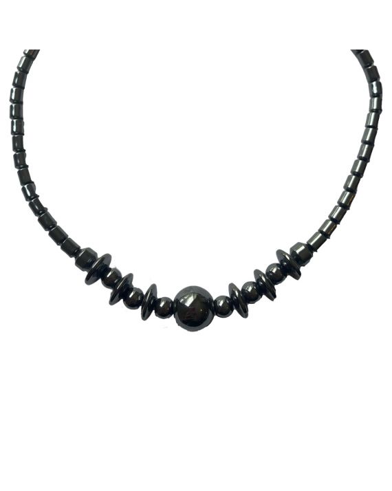 Collier - Hématite - perle Ronde Collier - Hématite - perle Ronde