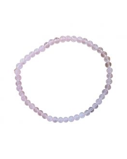 Bracelet quartz rose boules 4mm