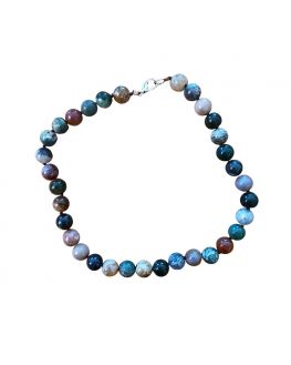 Agate indienne - Collier 12 mm