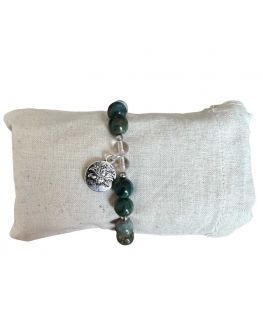 Agate indienne - Bracelet argent ou or Agate indienne - Bracelet argent ou or