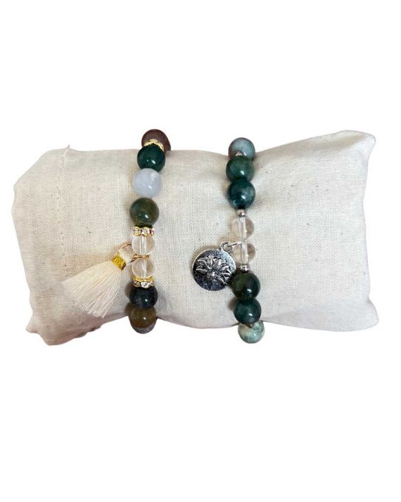 Bracelets en agate indienne