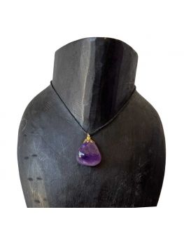 Pendentif doré en améthyste Pendentif doré en améthyste