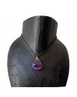 Pendentif doré en améthyste