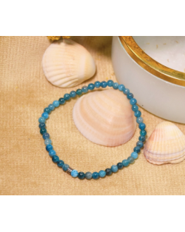 Apatite - Bracelet Perles rondes 4 mm