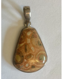 Pendentif - Jaspe leopard - Pierre triangle