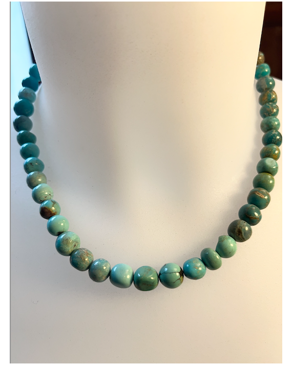 Collier Turquoise 8mm 45cm