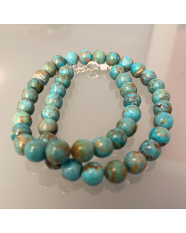 Collier Turquoise 8mm 45cm