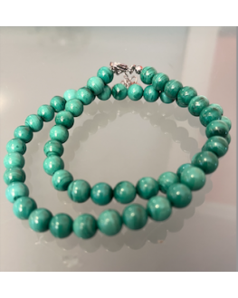 Collier Malachite 8mm 45cm ajustable