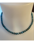 Collier Apatite 6mm 45cm ajustable