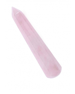 Bâton de Massage - Quartz Rose - 10 x 2 x 2 cm.