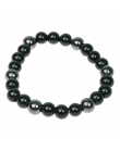 Bracelet Onyx et Hématite Perles rondes 8 mm