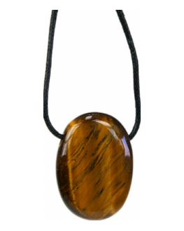 Pendentif pierre ovale Oeil de tigre Pendentif pierre ovale Oeil de tigre