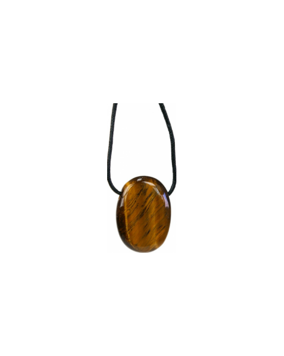 Pendentif pierre ovale Oeil de tigre Pendentif pierre ovale Oeil de tigre