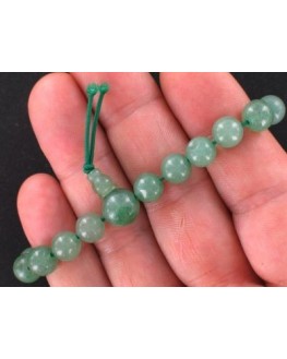 Bracelet mala tibétain d'Aventurine verte