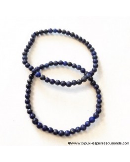 Lapis-lazuli - Bracelet 4mm