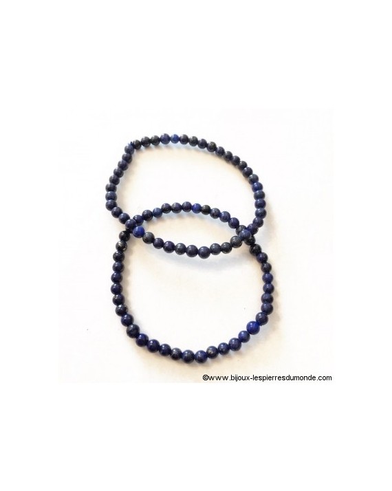 Lapis-lazuli - Bracelet 4mm