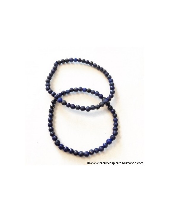 Lapis-lazuli - Bracelet 4mm Lapis-lazuli - Bracelet 4mm