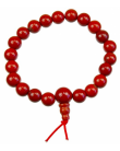 Jaspe Rouge - Bracelet Mala Tibétain 21 pierres