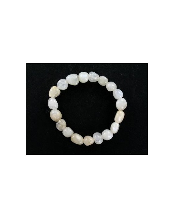 Bracelet pierre de lune pierres roulées Bracelet pierre de lune pierres roulées