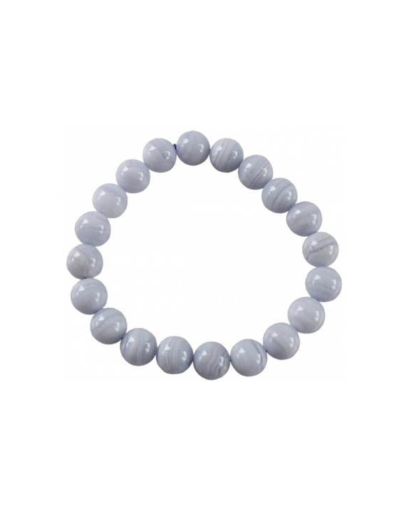 Bracelet Calcédoine Perles 8mm Bracelet Calcédoine Perles 8mm