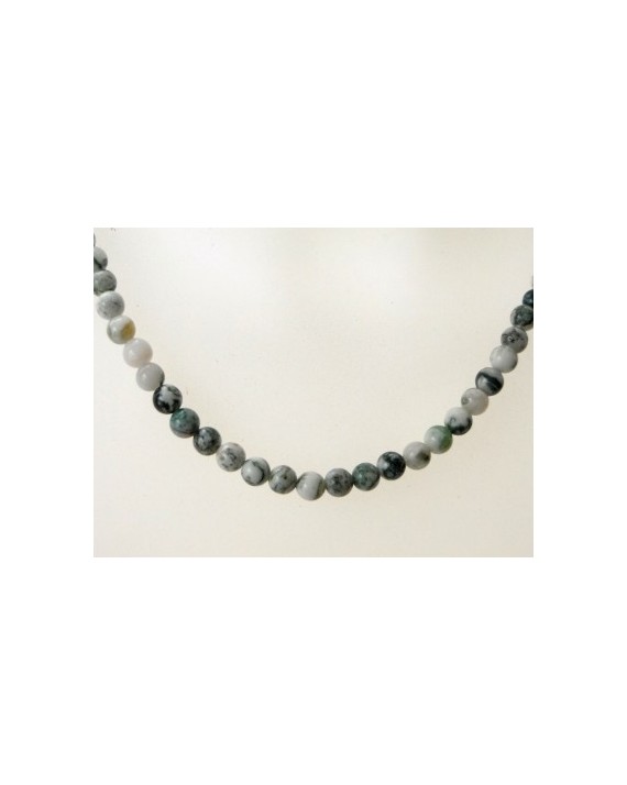 Collier en perles d'agate Arbre 6mm Collier en perles d'agate Arbre 6mm
