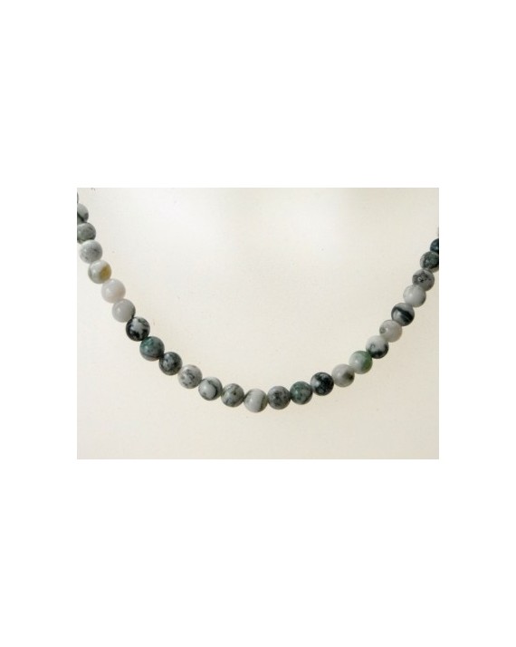 Collier en perles d'agate Arbre 6mm