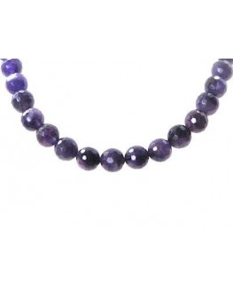 Collier Améthyste - Perles facettées de 12mm Collier Améthyste - Perles facettées de 12mm