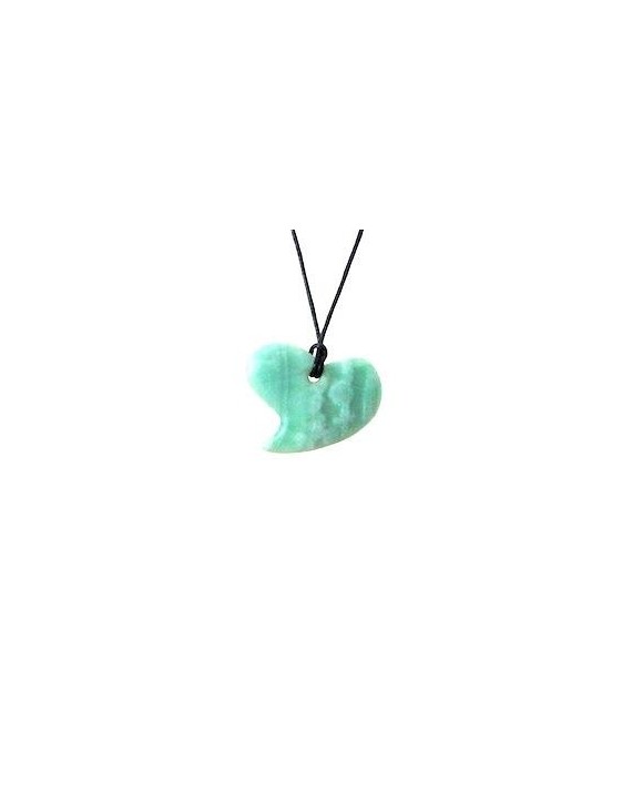 Pendentif Coeur en Amazonite Pendentif Coeur en Amazonite