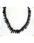 Collier - Onyx noire - Plaquettes