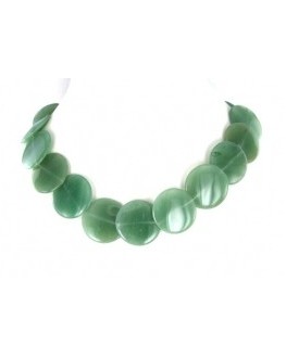 Collier - Aventurine verte - Perles disques