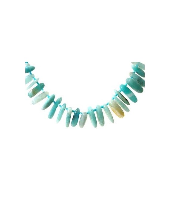 Collier - Amazonite - Plaquettes Collier - Amazonite - Plaquettes