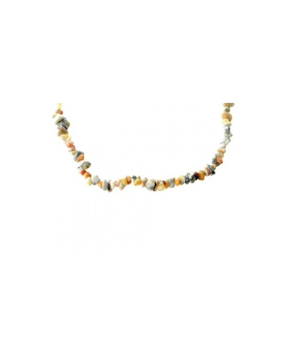 Collier en perles baroques d'agate crazy Collier en perles baroques d'agate crazy