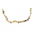 Collier en perles baroques d'agate crazy