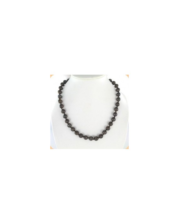 Collier - Bronzite - Perles