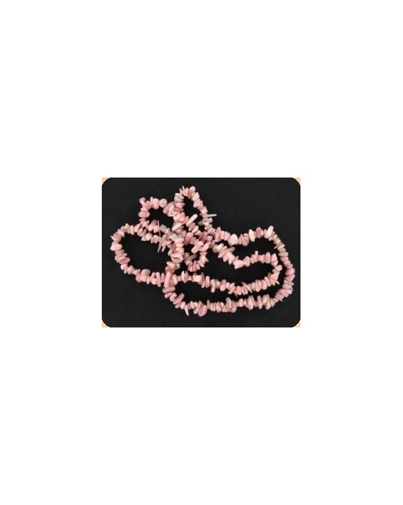 Collier sautoir baroque Rhodonite 90cm