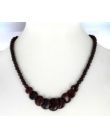 Collier Obsidienne mahagonite ronds 45cm