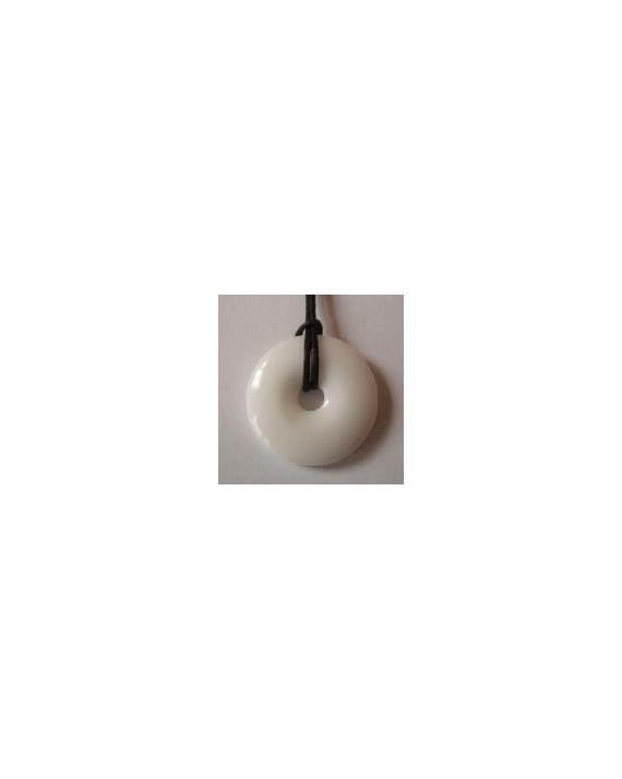 Pendentif - Jade blanc - Donut Pendentif - Jade blanc - Donut