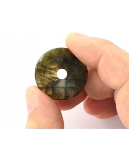 Pendentif Donut en Labradorite 3cm Pendentif Donut en Labradorite 3cm