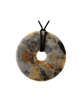 Pendentif donut Agate Crazy 80mm