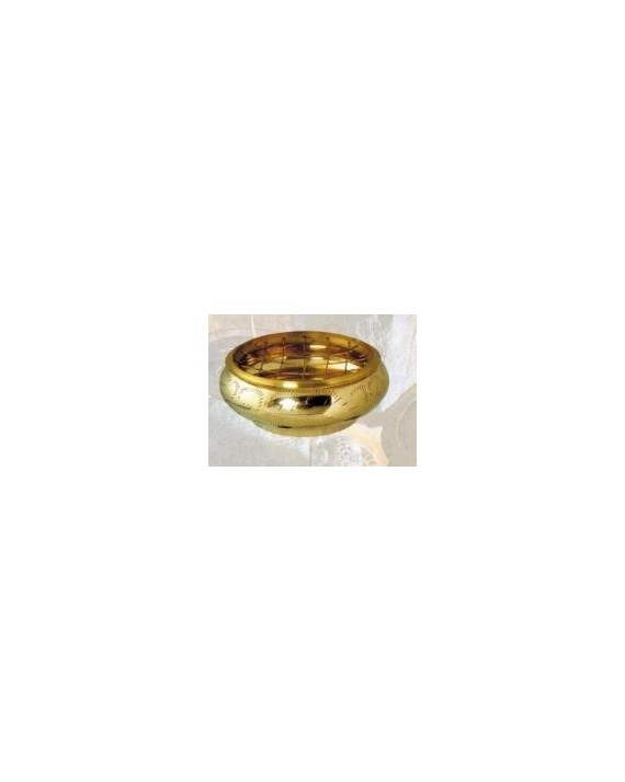 Brûle encens rond doré Brûle encens rond doré