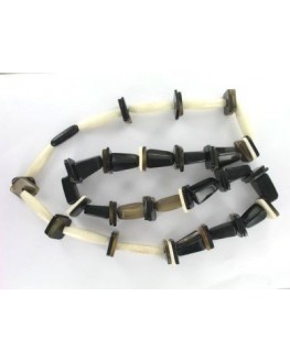 Collier - Corne - Ethnique - Tubes style africain