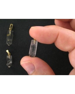 Pendentif - Quartz - Inclusions de tourmaline - Pointe Pendentif - Quartz - Inclusions de tourmaline - Pointe