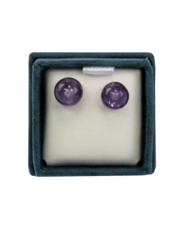 Améthyste - Boucles d'oreille