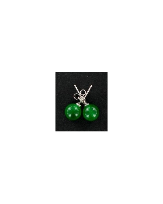 Boucles d'oreille - Puces d'oreilles - Jade