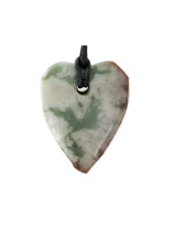 Smithsonite verte - Pendentif Coeur