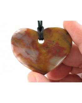 Pendentif pierre Agate cœur