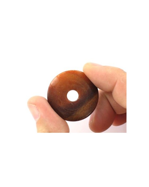 Pendentif -  Jaspe mokaïte - Donut